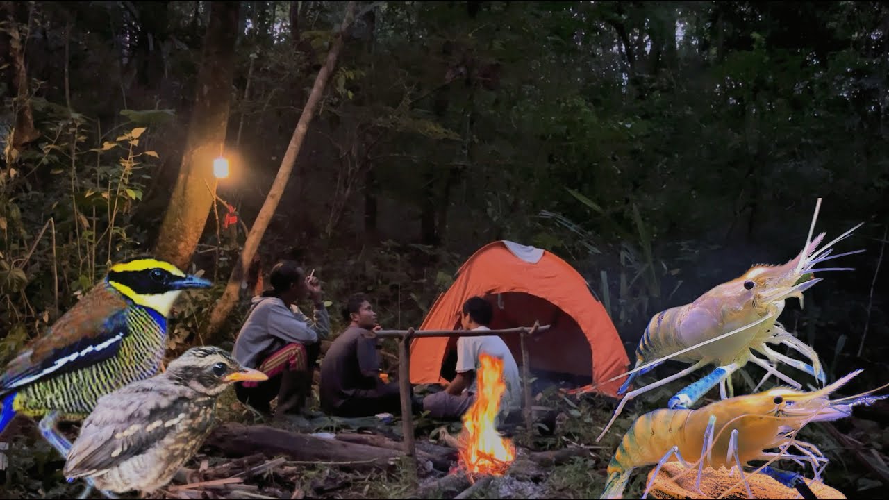 camp dan mencari udang selama dua hari dua malam di sungai citisuk pamakanan part 1
