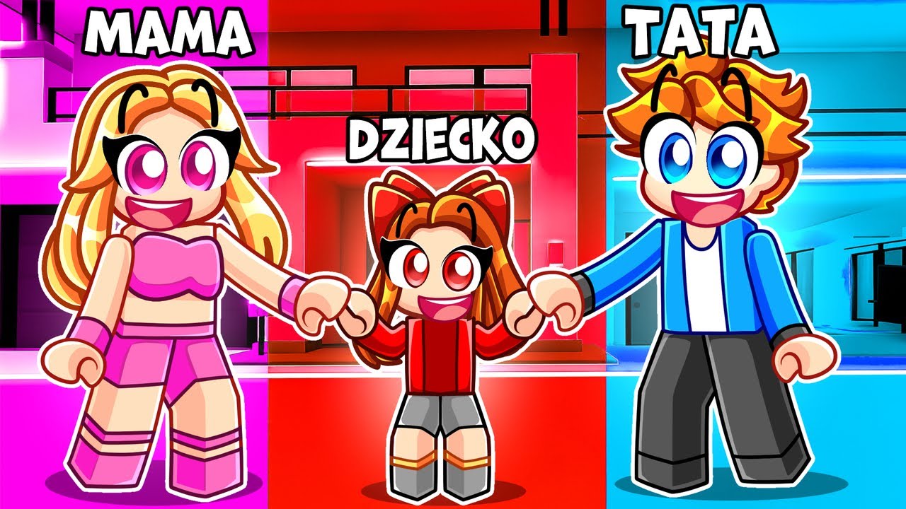 RODZINA W RÓŻNYCH KOLORACH w Roblox!