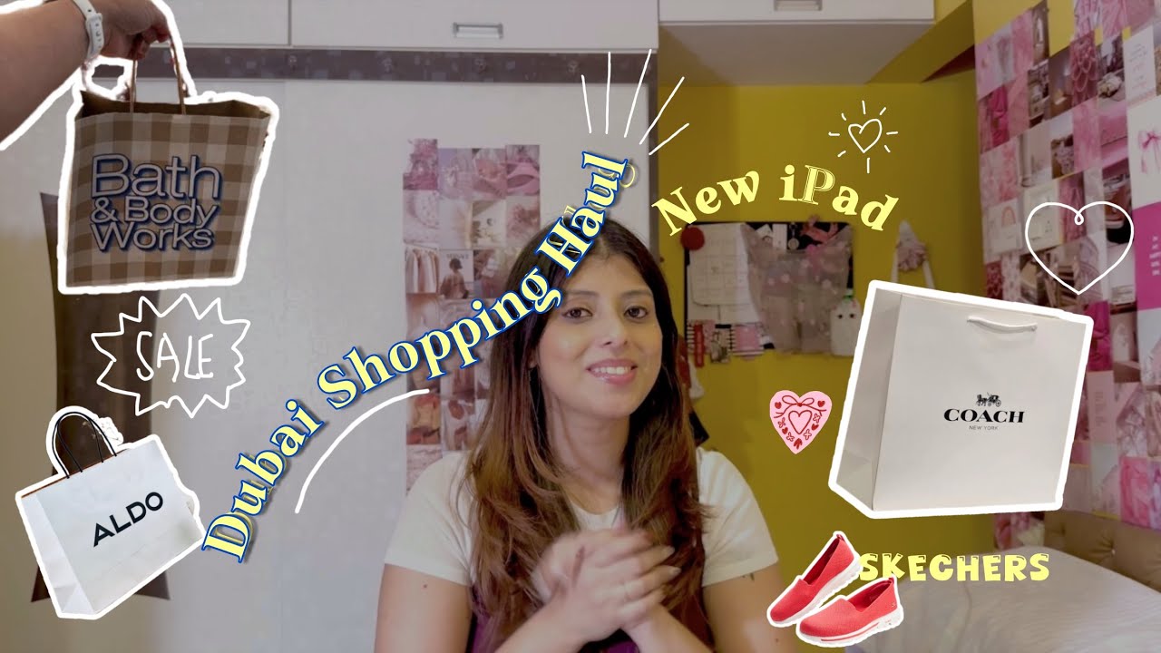 Shopping Haul from my 1st Dubai trip ✨🛍️👟🧞‍♂️Many firsts| Skechers | Coach Handbag 💗
