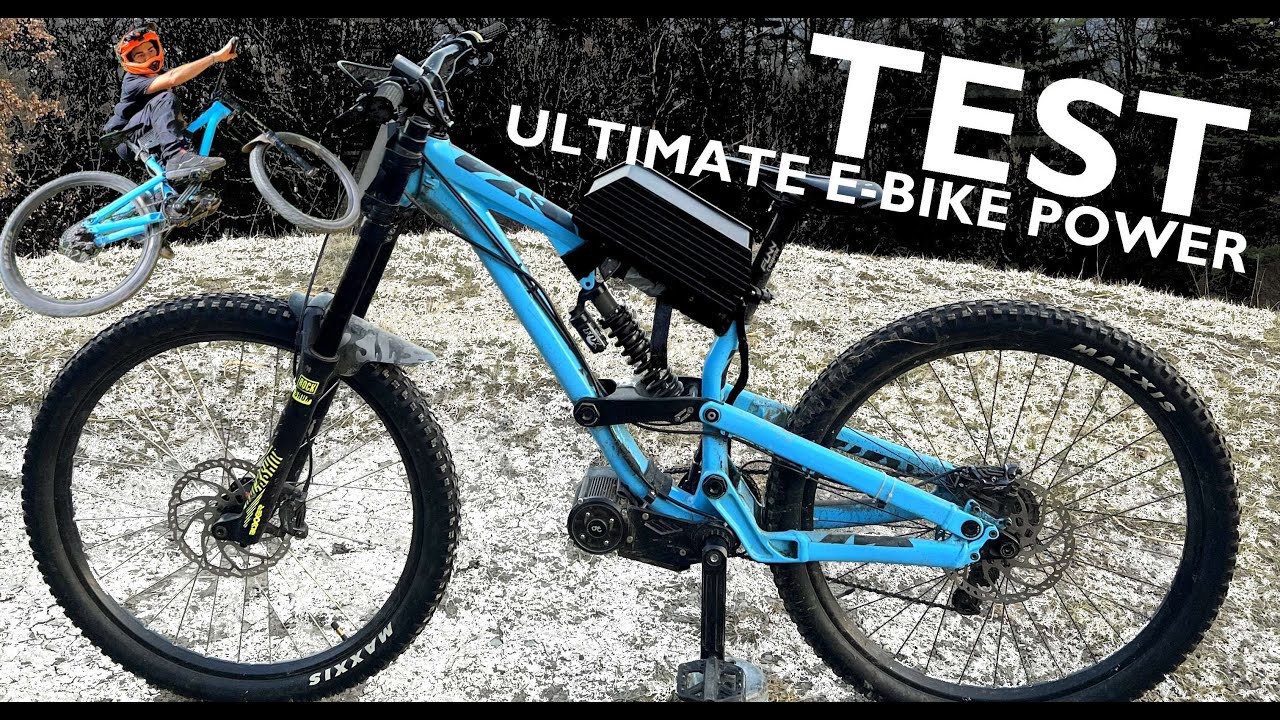 TEST D'UN MOTEUR ELECTRIQUE SURPUISSANT SUR UN VTT DE DESCENTE - CYC X1 pro GEN 2