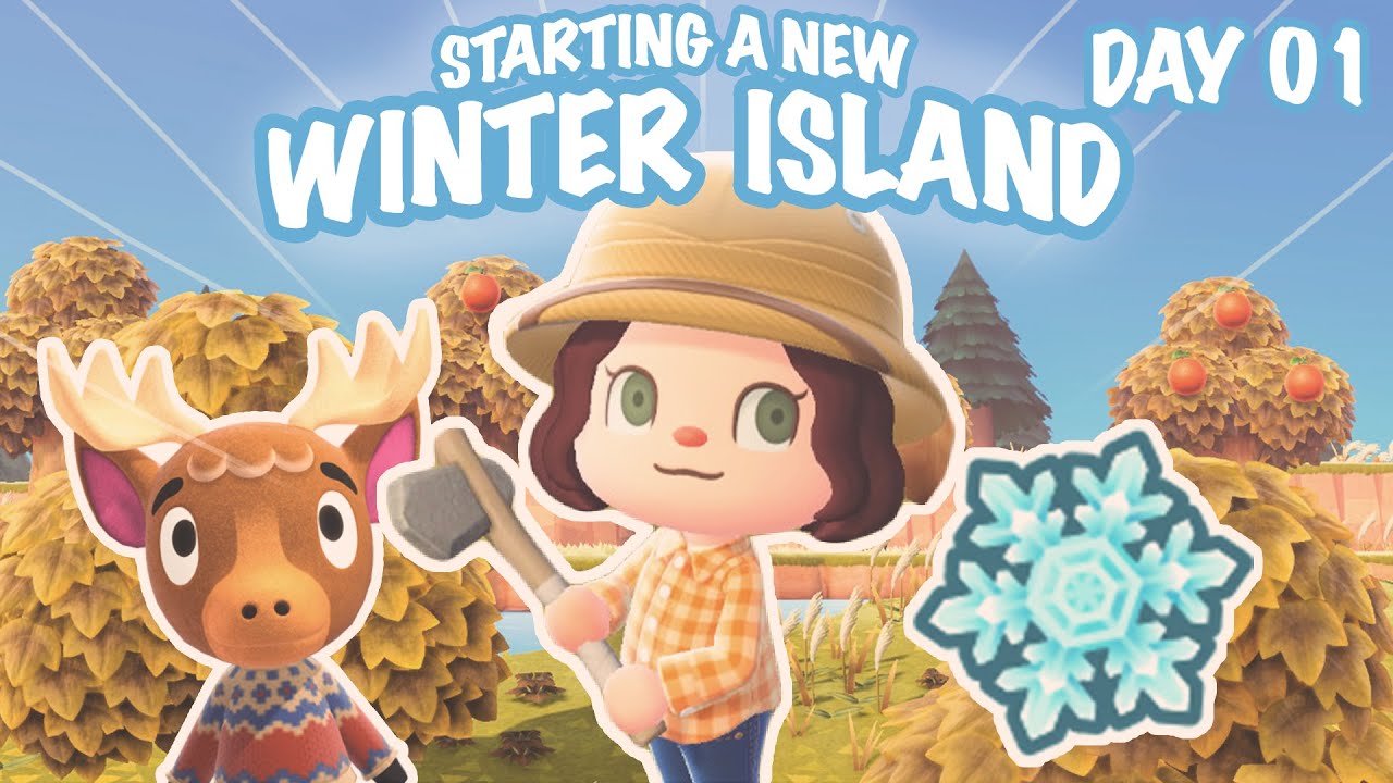 STARTING A WINTER ISLAND! ❄️⛄️ DAY ONE | Island 6: Seasonal NORMCORE | Animal Crossing New Horizons