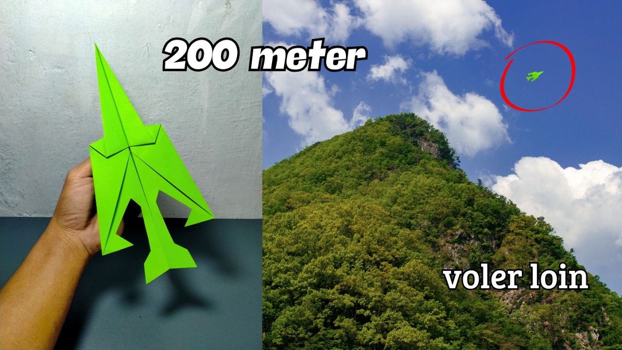 Comment faire voler un avion en papier jusqu'à 200 mètres !