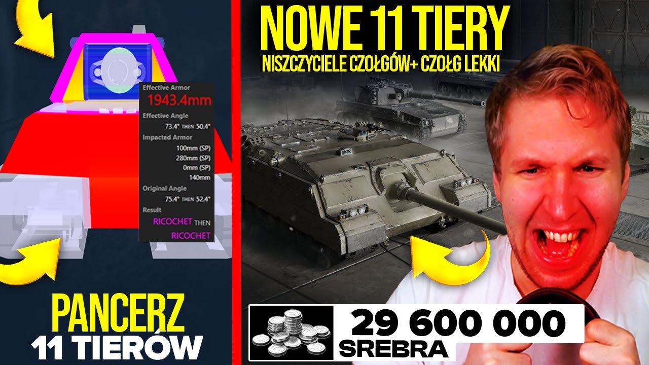 NOWE 11 TIERY ROZCZARUJĄ?! - NISZCZYCIELE i CZOŁG LEKKI | ZNAMY PANCERZ 11 TIER&Oacute;W
