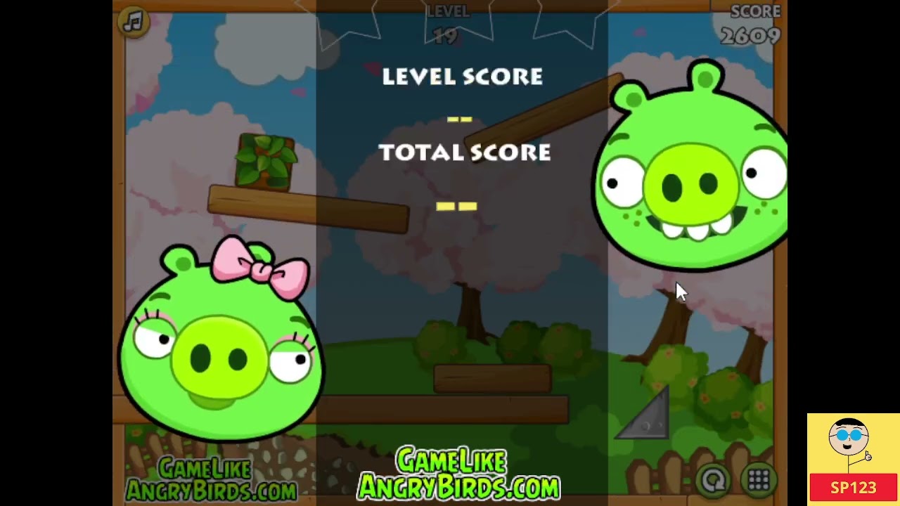 Bad Pig Perfect Couple (Angry Birds Flash Game)
