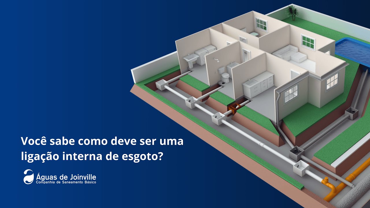 Você sabe como deve ser uma ligação interna de esgoto?