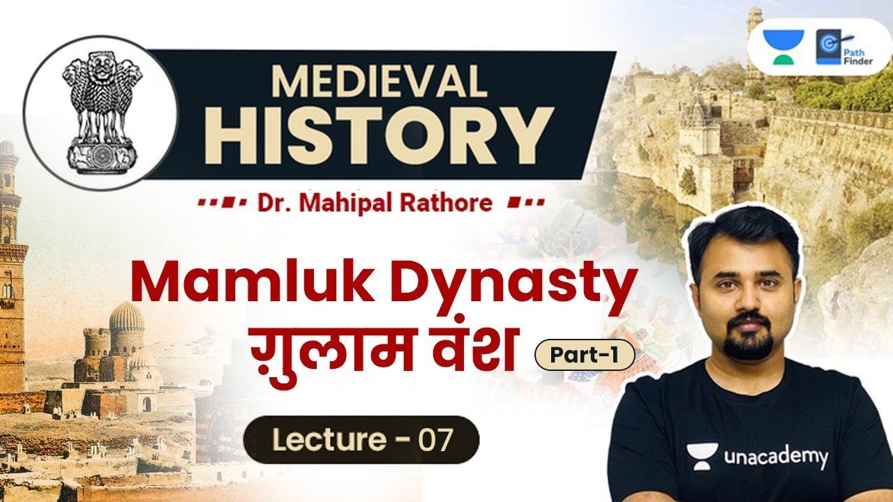 L7: The Mamluks l Slave Dynasty Part 1 l Sultanate period l Medieval History by Mahipal Sir #UPSC