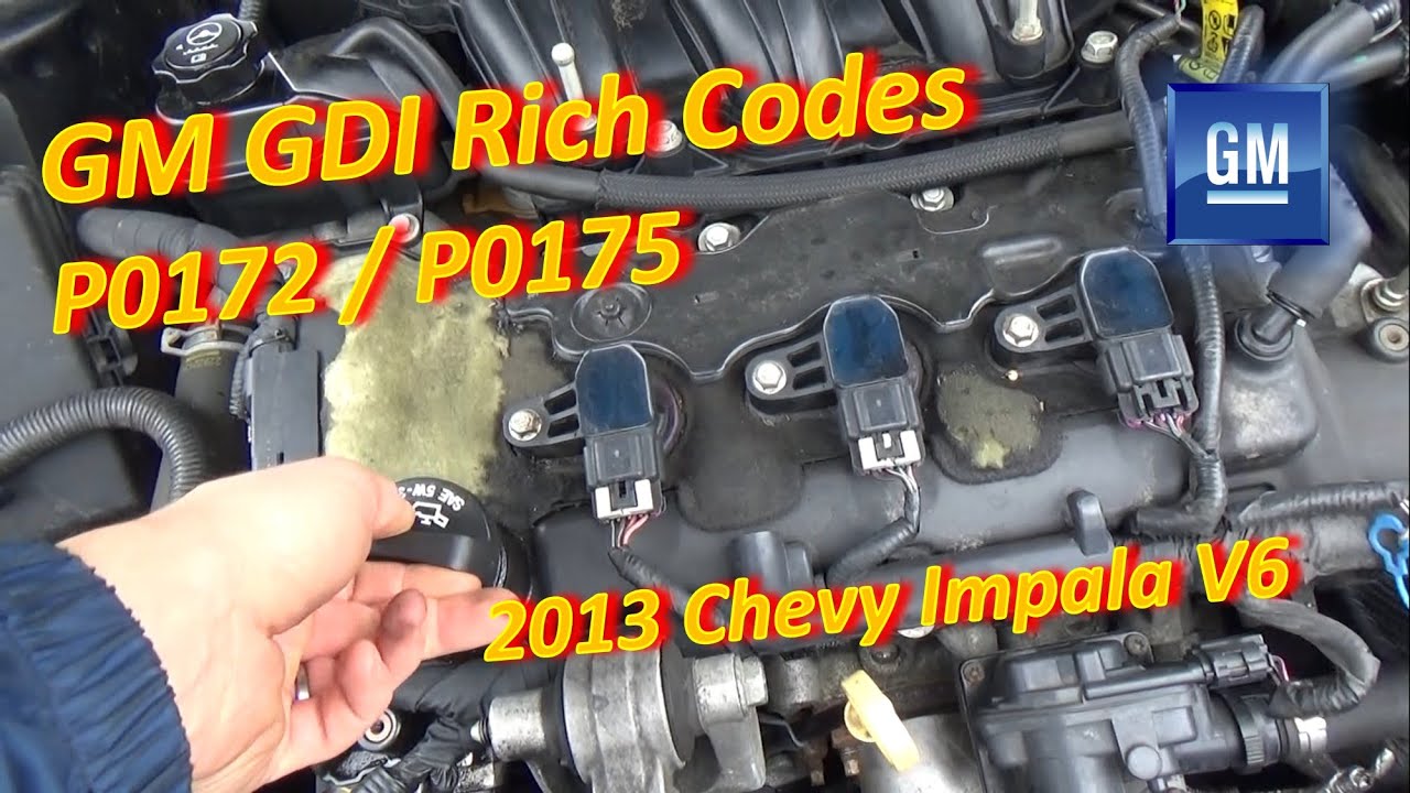 GM GDI RICH codes P0172 P0175 (Diag & Repair)