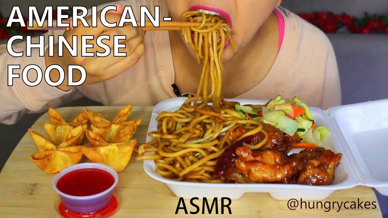 ASMR: Orange Chicken and Chowmein (American-Chinese Food) *Eating Sounds*