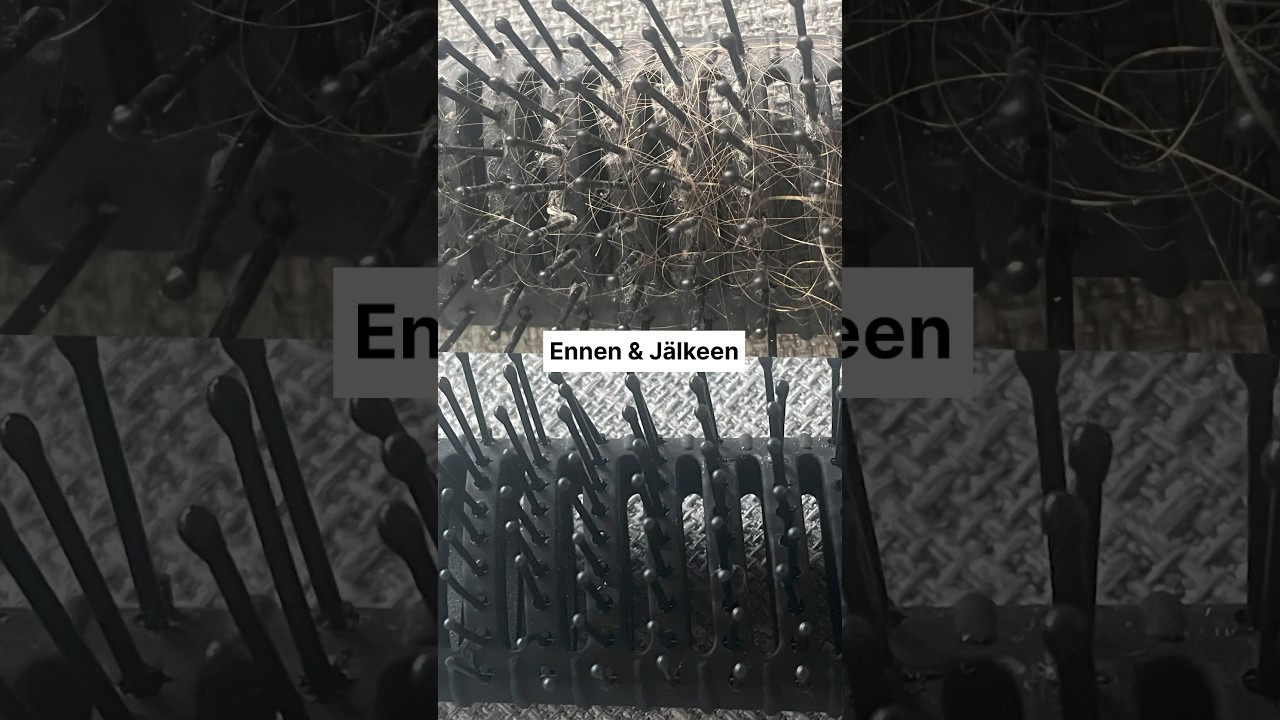 Hiusharjan pesu | helppo tutoriaali | ennen vs. j&auml;lkeen
