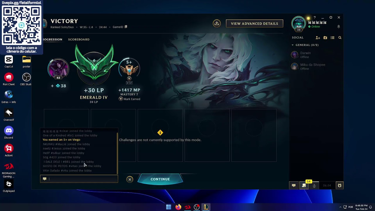 STACKANDO PDL PARA O CHALLENGER (viego heca khazix) !pix !coach
