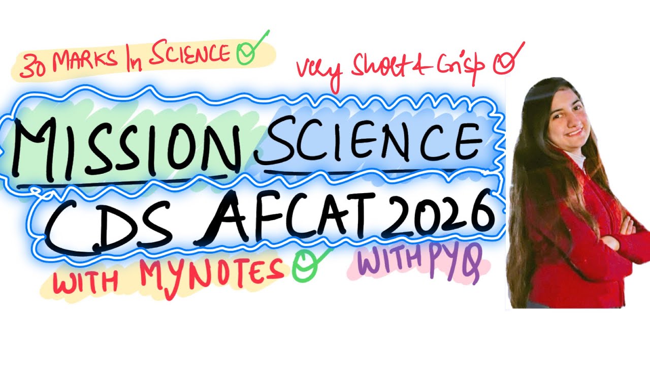 HOW TO CLEAR GS CUT OFF ?BY  SCIENCE CDS AND AFCAT 2026 part 1