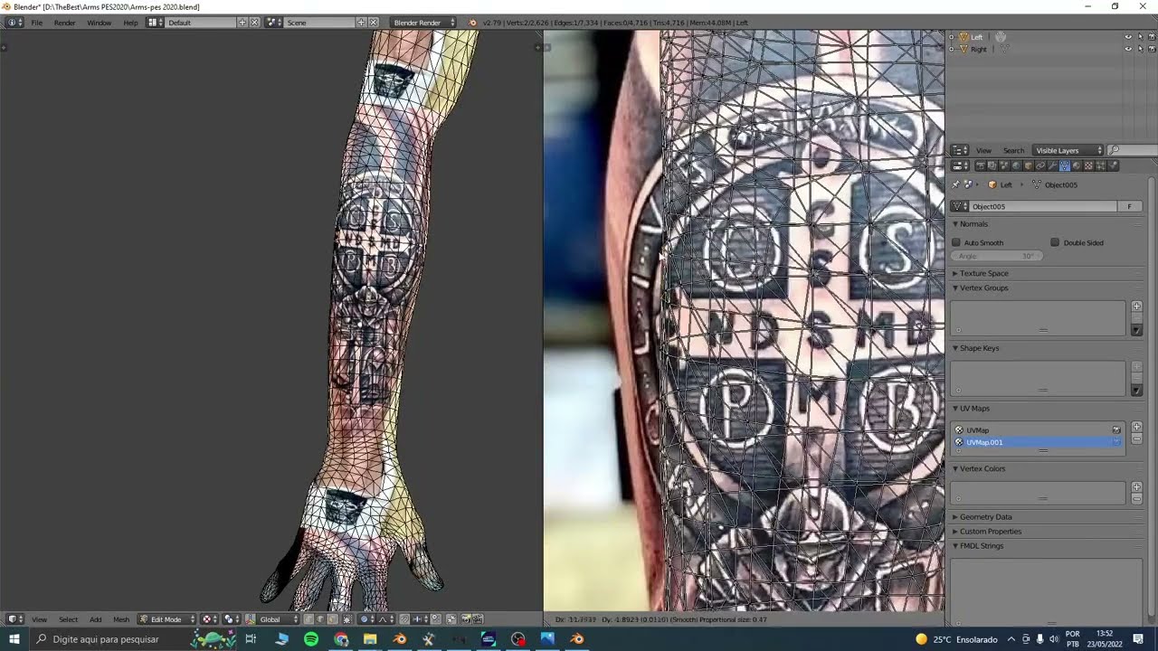 Tutorial Criar Tatuagem Pes2020/2021