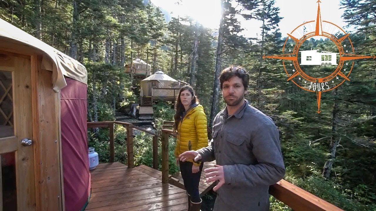 Couple Builds DIY Remote Off The Grid Alaskan Yurt Village