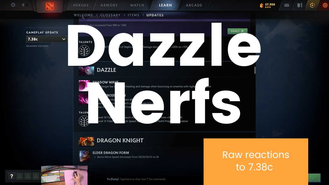 Dazzle's Patch 7.38c Analysis