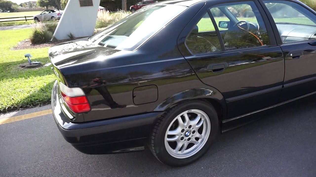 1997 e36 328i 4dr Black Manual Sport Package Leather For Sale Clean Florida Car
