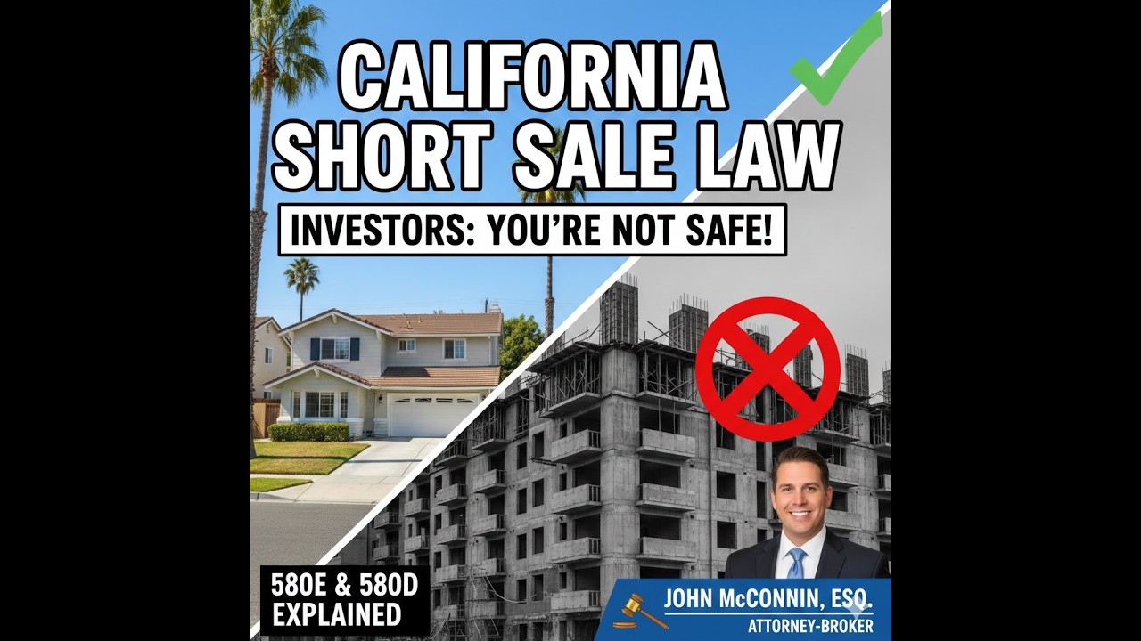 2026 Short Sale Warning to CA Real Estate Investors - Hidden Trap in CA Short Sale Law