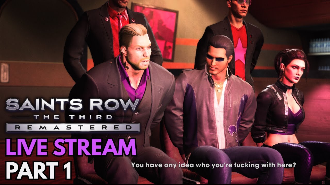 Saints Row The Third Remastered | Hardcore Difficulty Playthrough Stream | Part 1