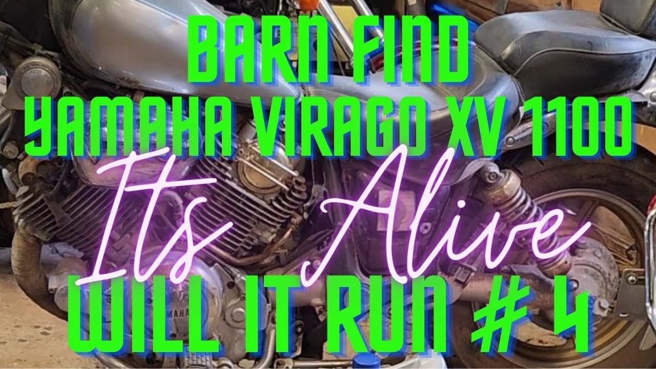 BARN FIND, YAMAHA VIRAGO / WILL IT RUN Video #4 single carb conversion / DIY manifold