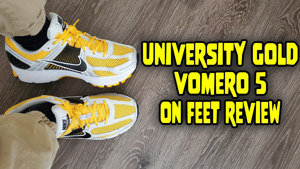 Nike Zoom Vomero 5 University Gold Black On Feet Review (FB9149 002)