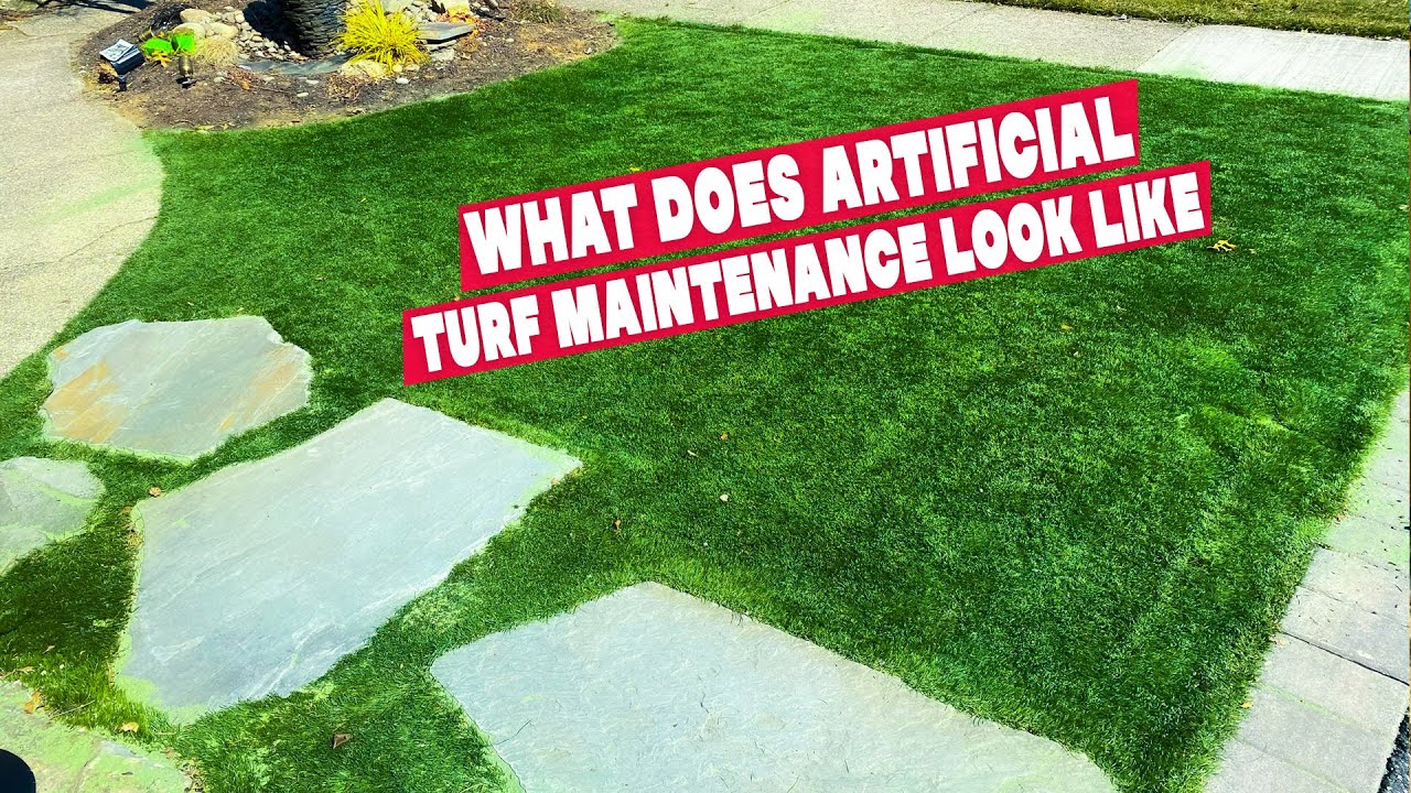 How do we take care of our Artificial Turf? Turf Maintenance - Before and After