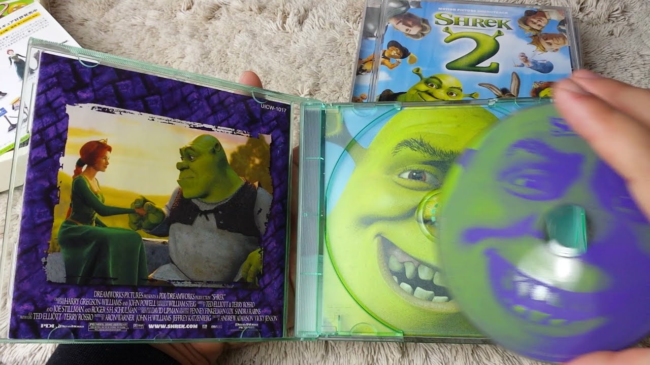 Shrek Collection Soundtracks CDs and Movies.