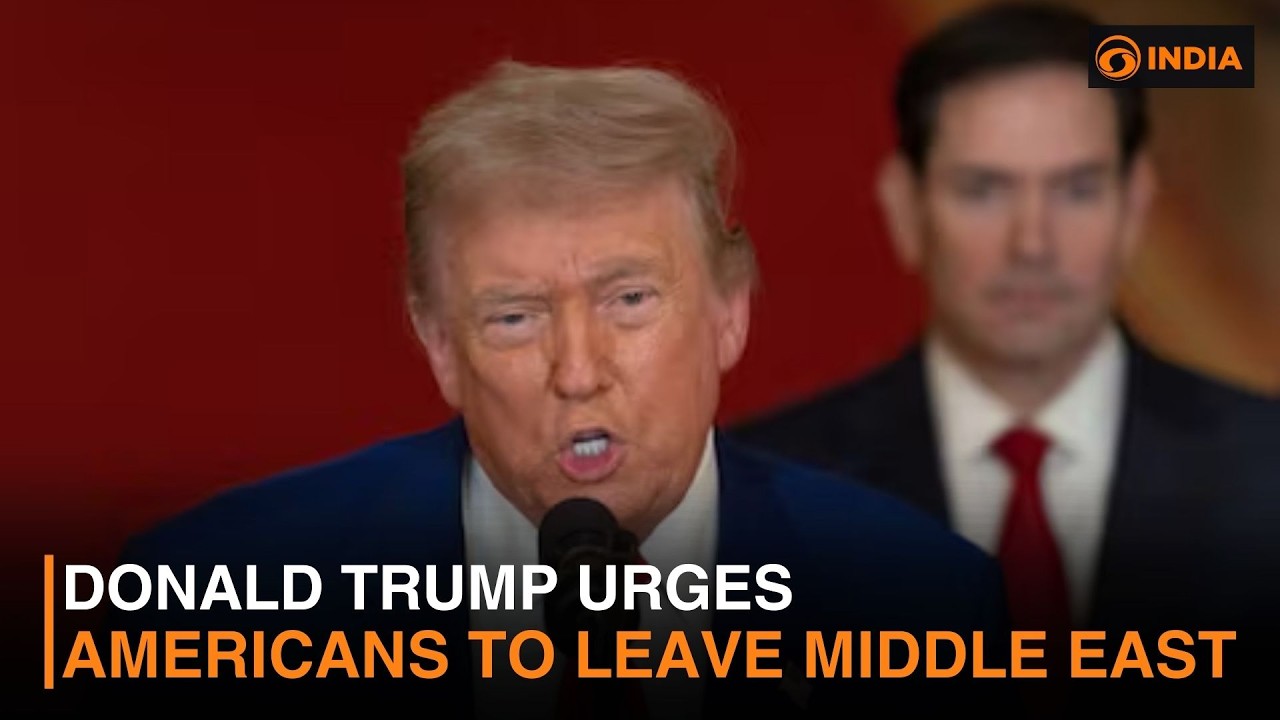 Donald Trump Urges Americans to Leave Middle East & more news | DD India Newshour | 8 AM IST