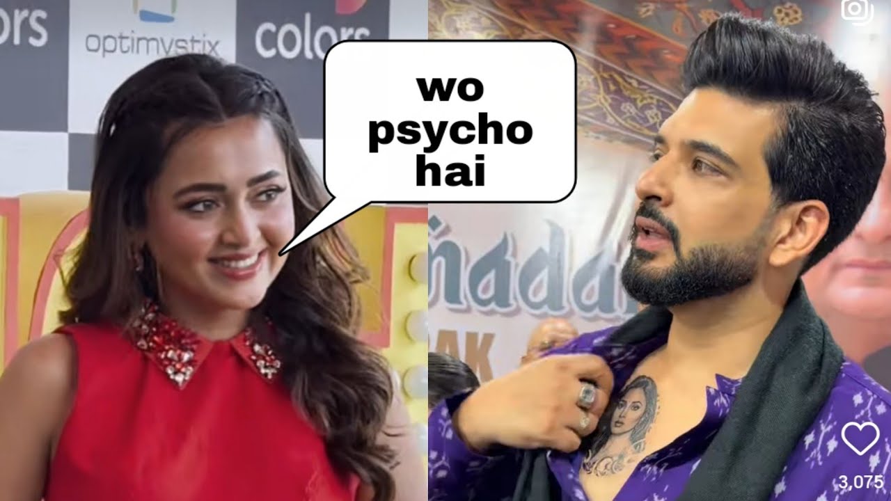 Tejasswi prakash reaction on karan Kundra tattoo surprise,Karan made permanent tattoo of tejasswi 