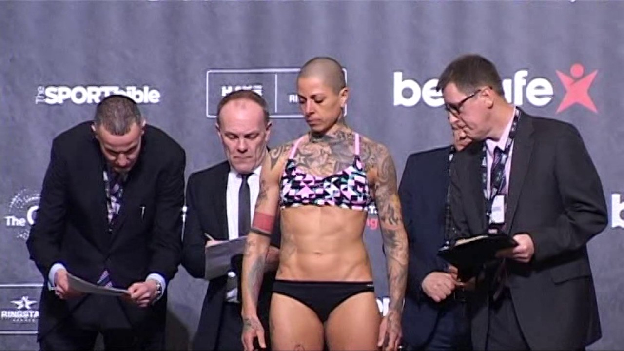 DAVID HAYE V TONY BELLEW FIGHT  O2 WEIGHT IN PART 1