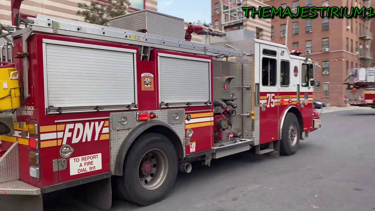 COMPILATION OF FDNY APPARATUS RETURNING TO THEIR RESPECTIVE FIREHOUSES THROUGHOUT NEW YORK CITY.  12