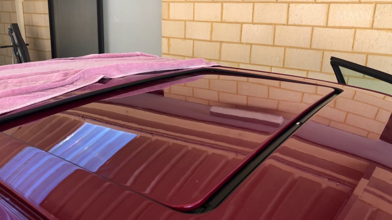 Red W124 project - Sunroof is in and amg fender spacers installed