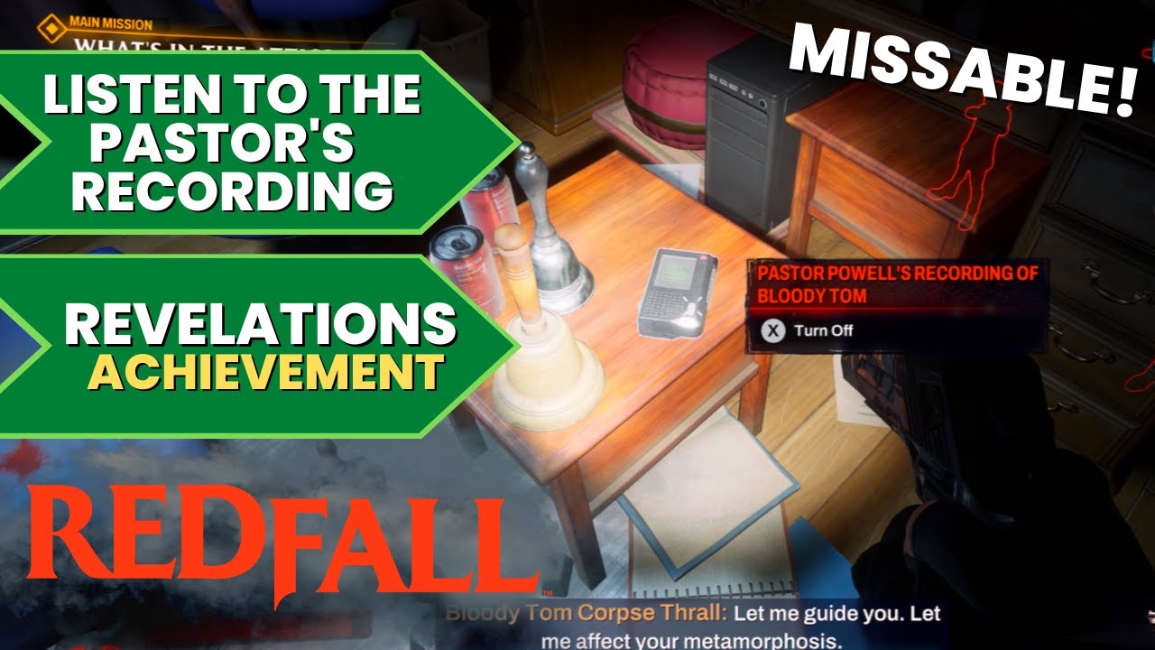 Revelations (Missable #22 in Burial Point) Achievement - Redfall