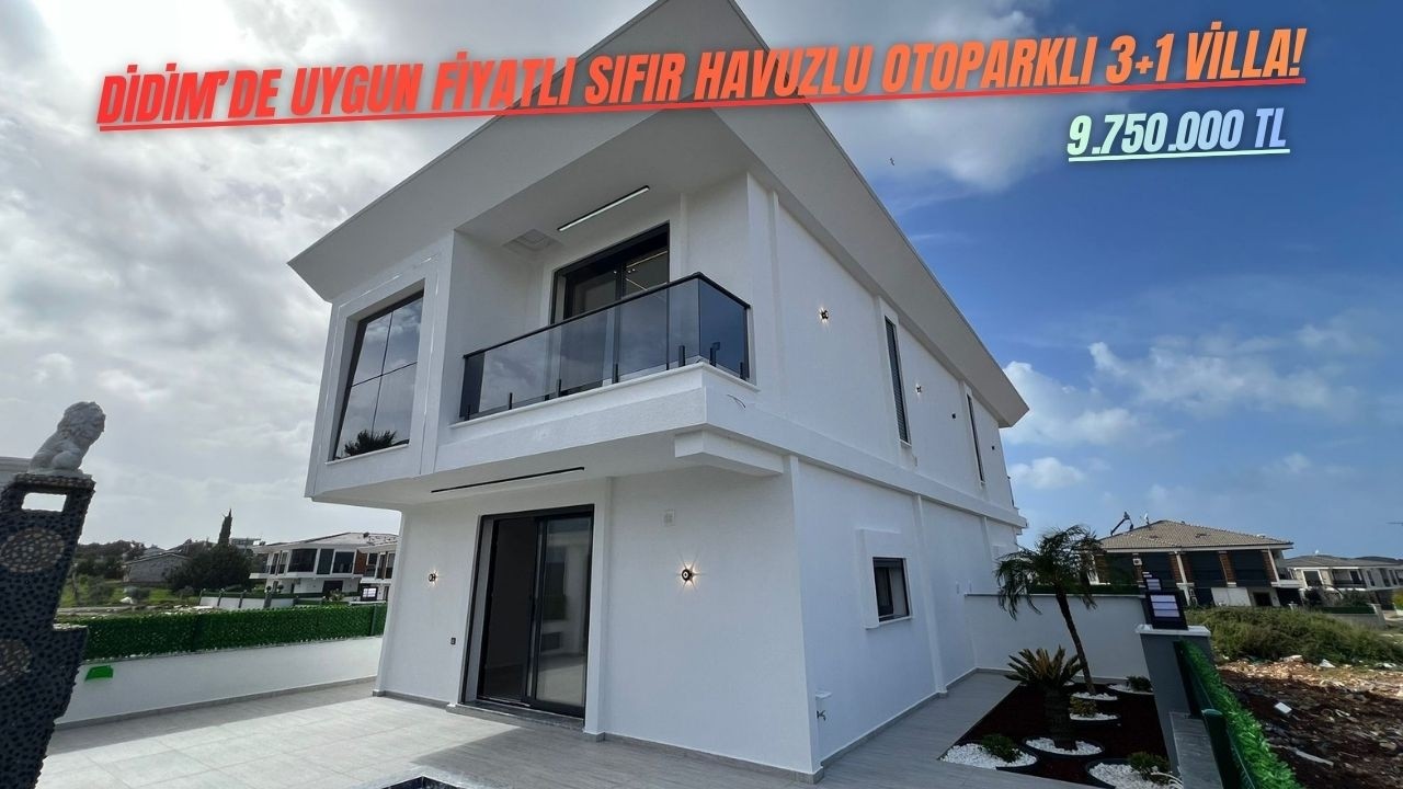DİDİM HİSAR MAHALLESİNDE LÜKS 3+1 MÜSTAKİL VİLLA 🏡 HAVUZLU • BAHÇELİ • OTOPARKLI BÖLÜM: 16