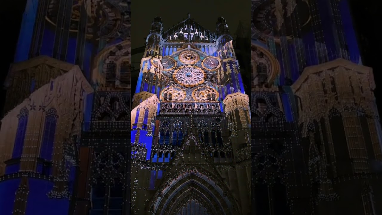 [800 ans Cathédrale de Beauvais] Mapping sur la Cathédrale capté le 14.12.25