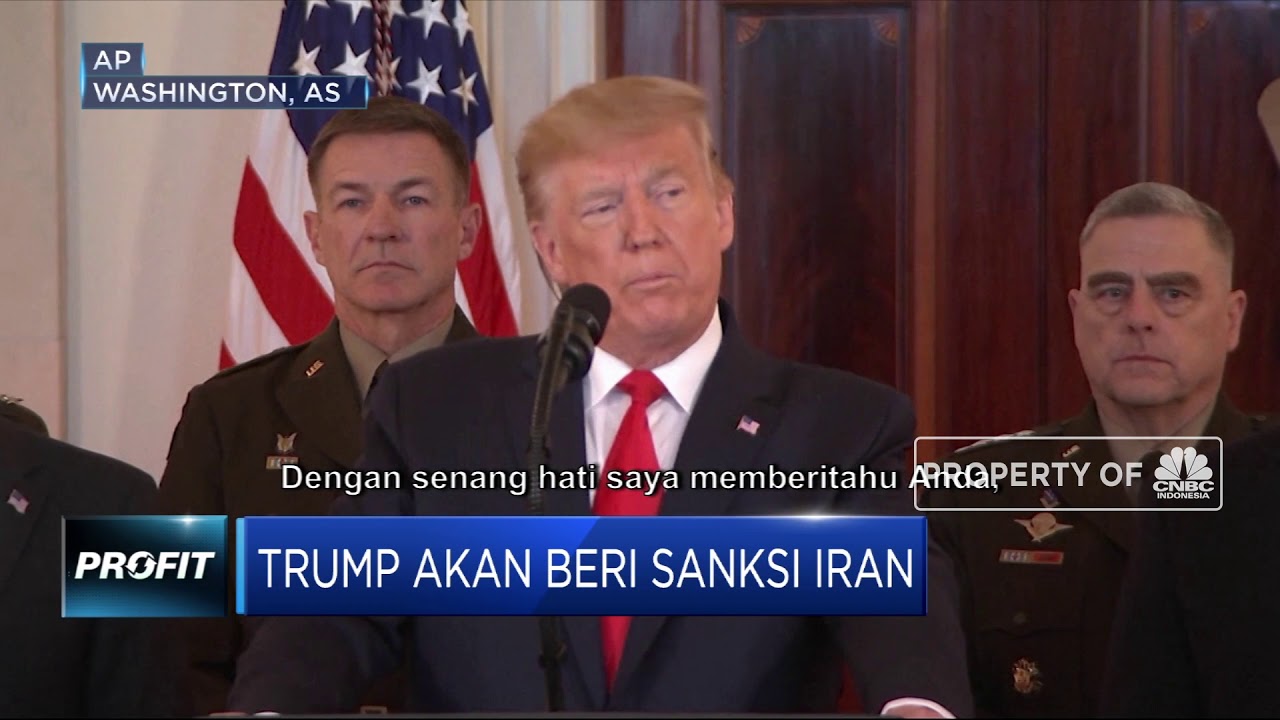 Konflik Kian Panas, Trump Beri Sanksi Baru ke Iran