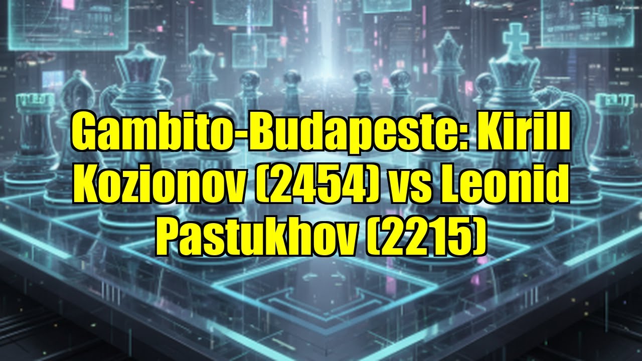 Gambito-Budapeste: Kirill Kozionov (2454) vs Leonid Pastukhov (2215)