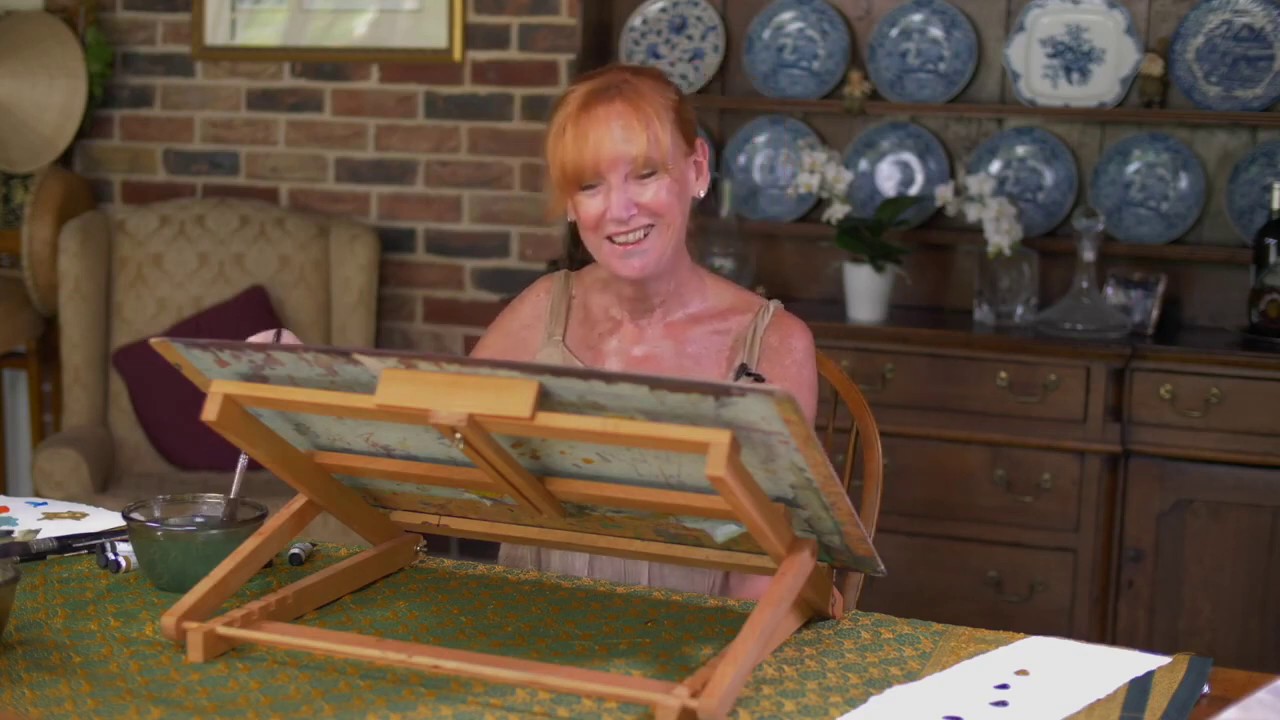 Jean Haines Testing Green Watercolours  | Daniel Smith Watercolour
