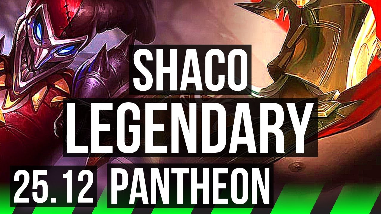 SHACO vs PANTHEON (JGL) | Legendary, Rank 9 Shaco | EUW Grandmaster | 25.12