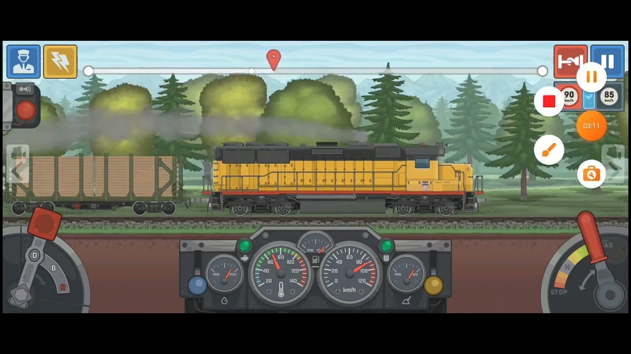 EMD GP50 13 Часть симулятор поезда 2д