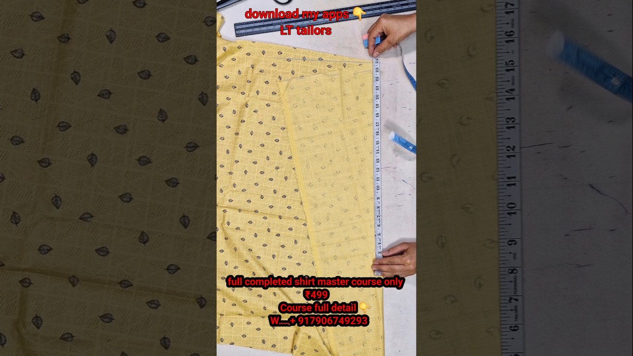 heavy size shirt sleeve cutting | shirt aasteen cutting #lttailors