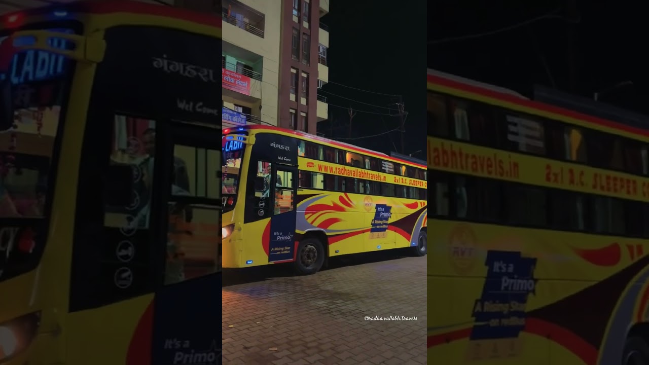 RADHA VALLABH TRAVELS|| RAM-RATH||BEST IN CLASS🌟||PRIMO ON REDBUS|| #bus #ayodhya #sorts