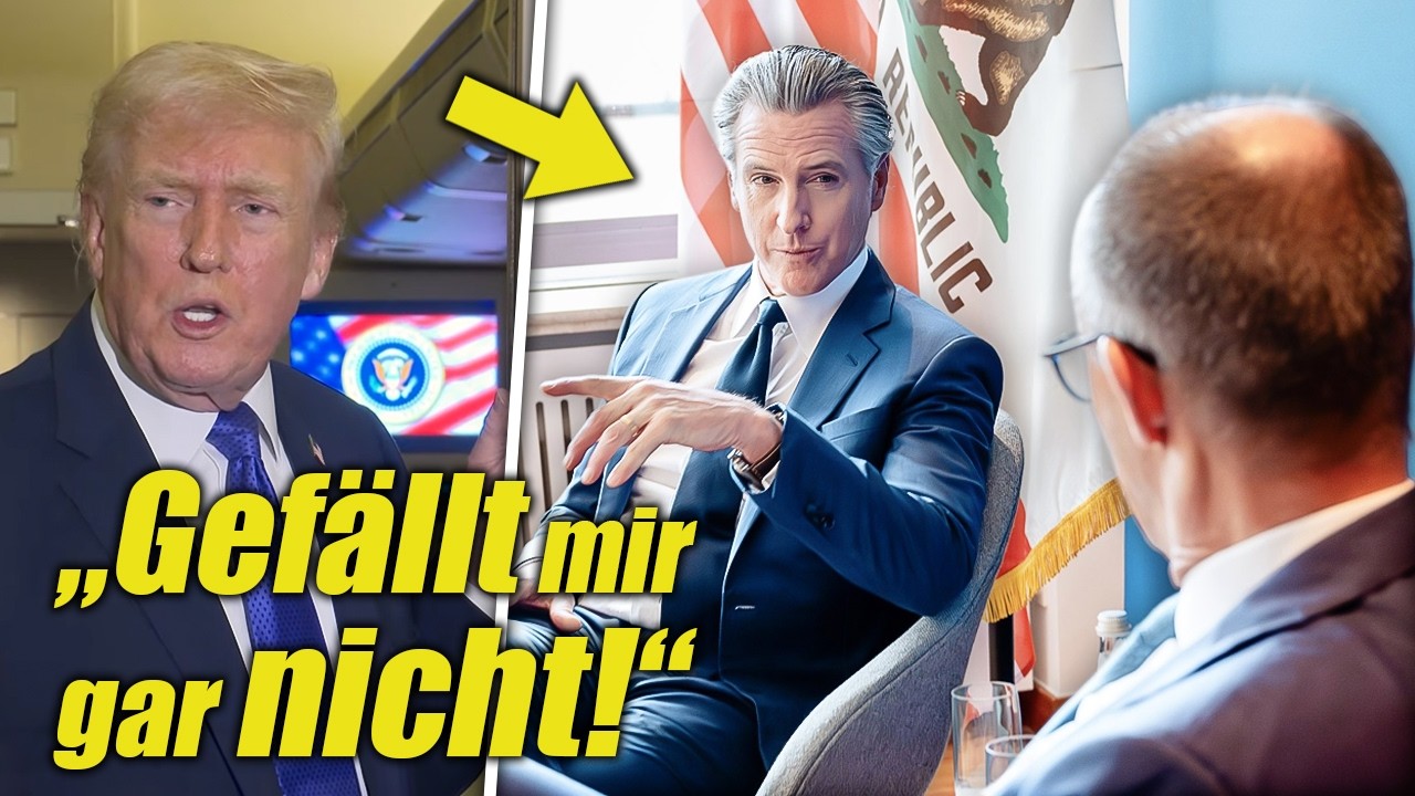 Trump VERBIETET Umfragen Und DREHT DURCH Als Merz Sich Mit Gavin Newsom Trifft!