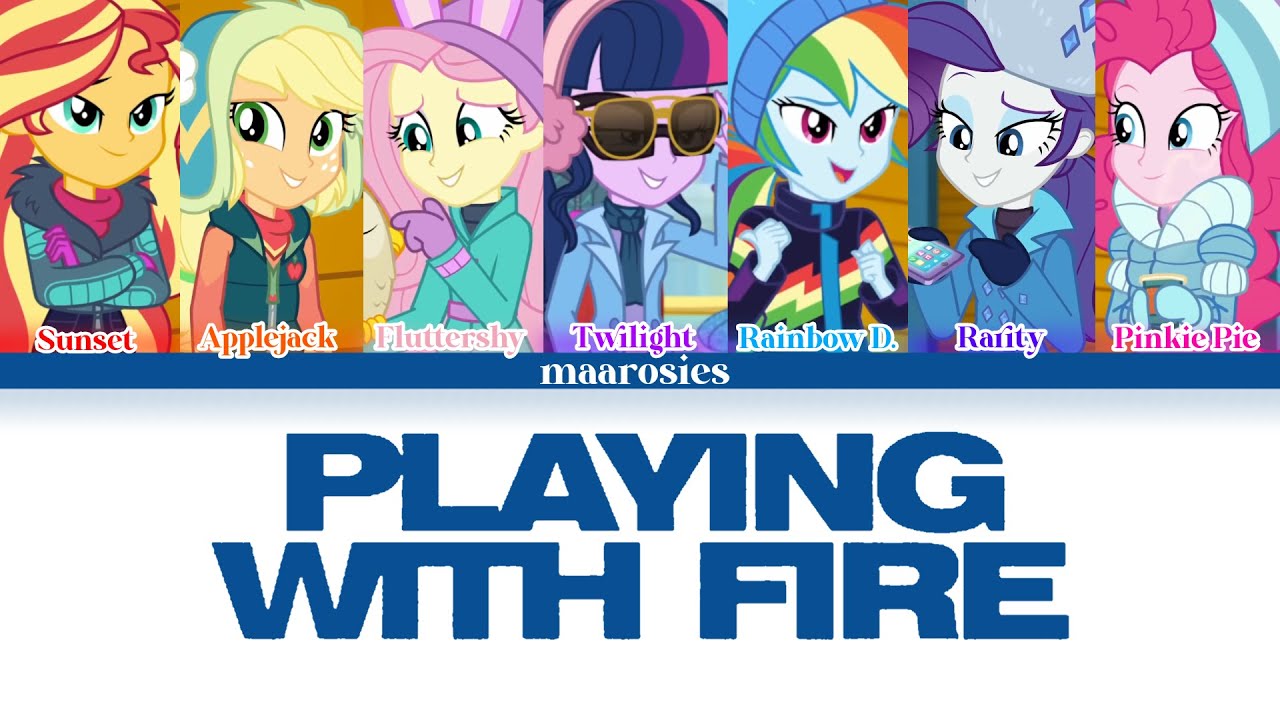 MLPEG Playing with fire - BLACKPINK Lyrics | How would
