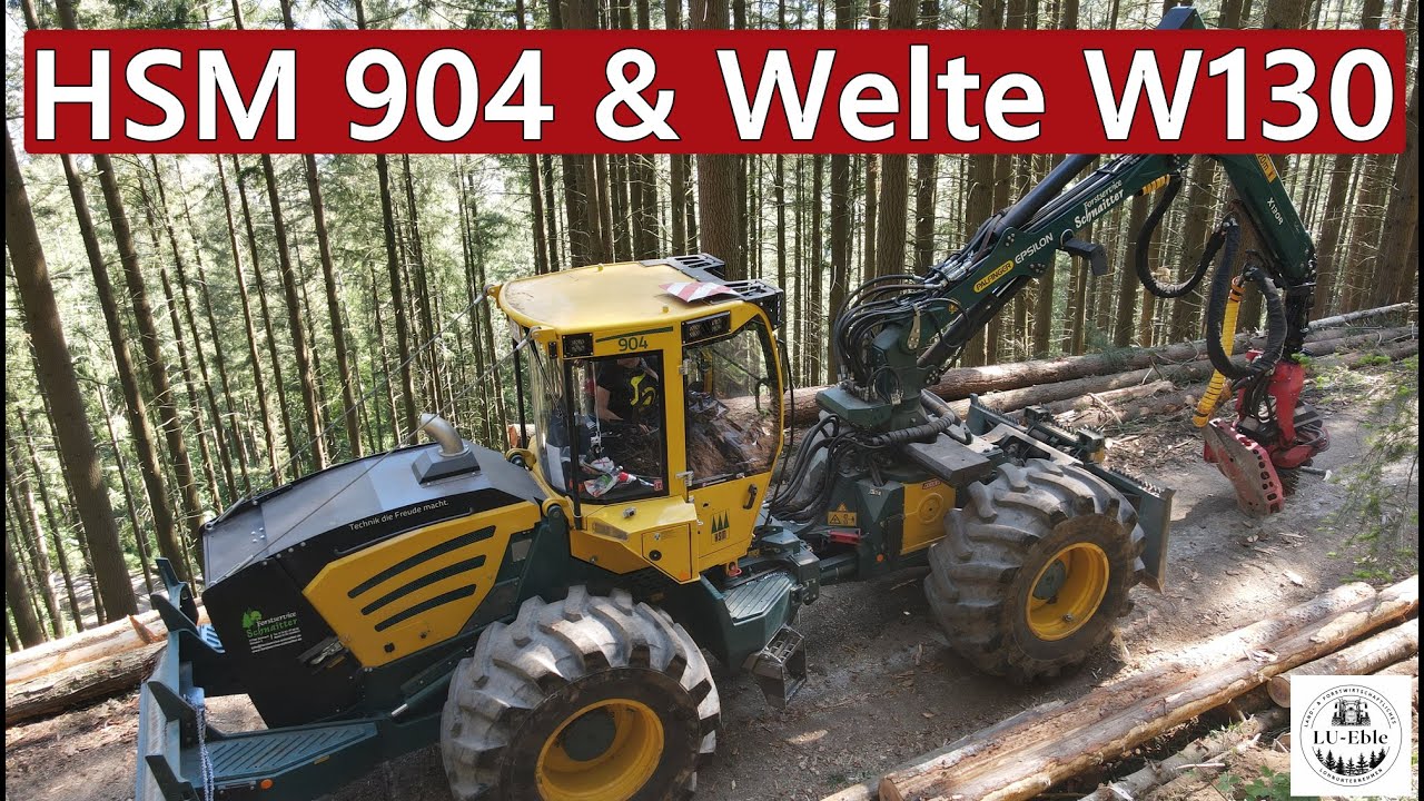 HSM 904 & Welte W130 im Schwarzwald | Forstservice Schnaitter