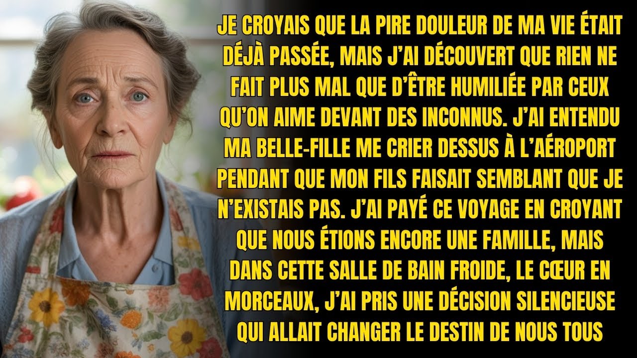 HISTOIRE VRAIE DE CETTE GRAND-MÈRE 👵💔 TRAHIE PAR SON FILS À L’AÉROPORT, ELLE A PRIS UNE DÉCISION!