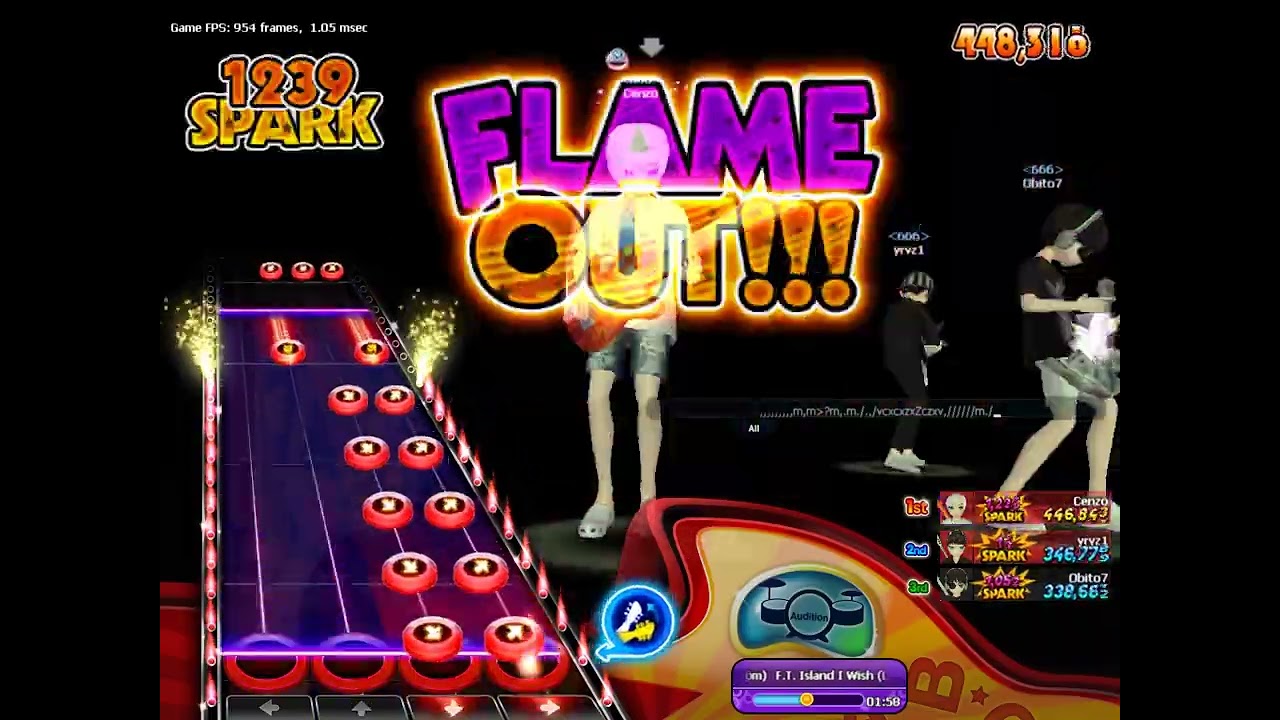 The Fiery Concert - Ft. Island - I Wish ( Lv 3 Hard ) with FlameOut