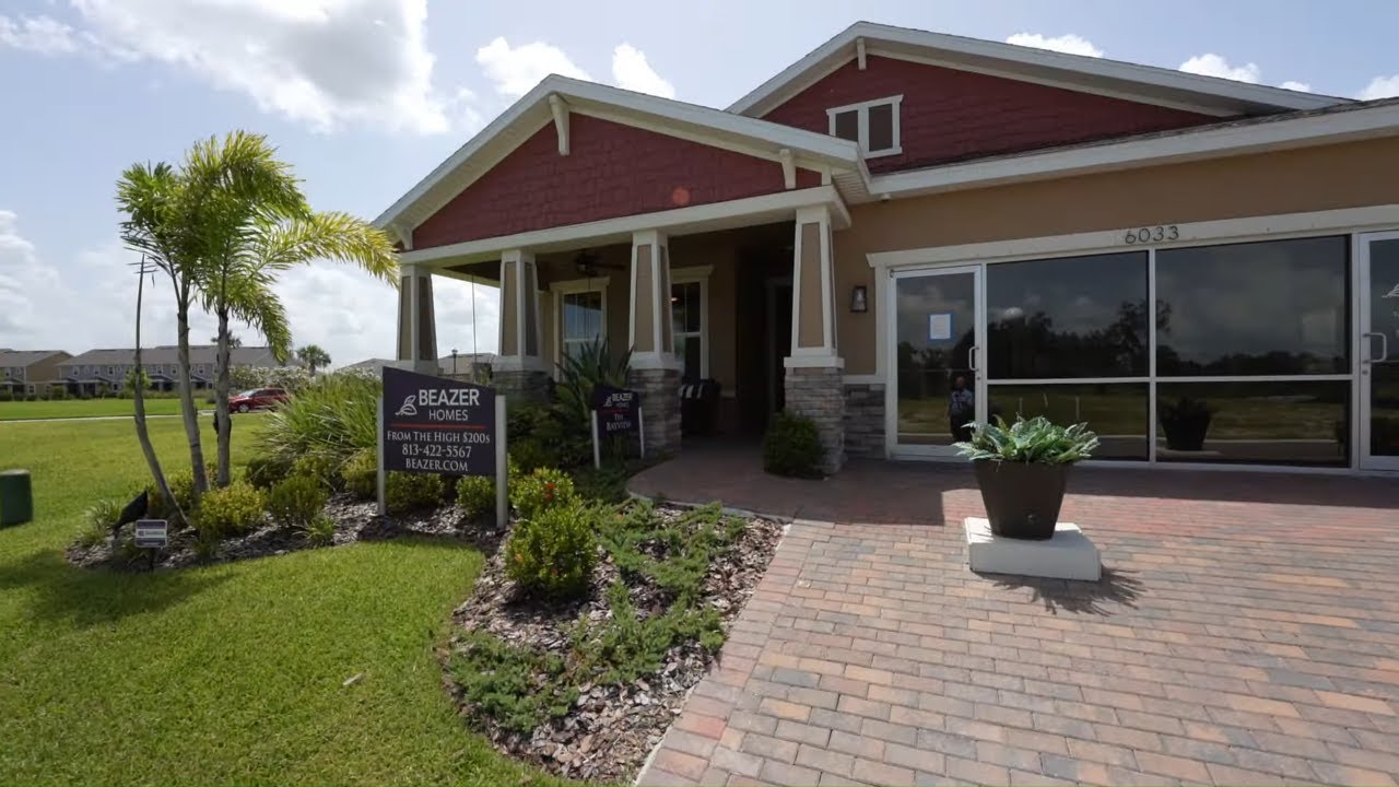 Bayview model by Beazer homes in Waterset Master planned community in Apollo Beach Fl