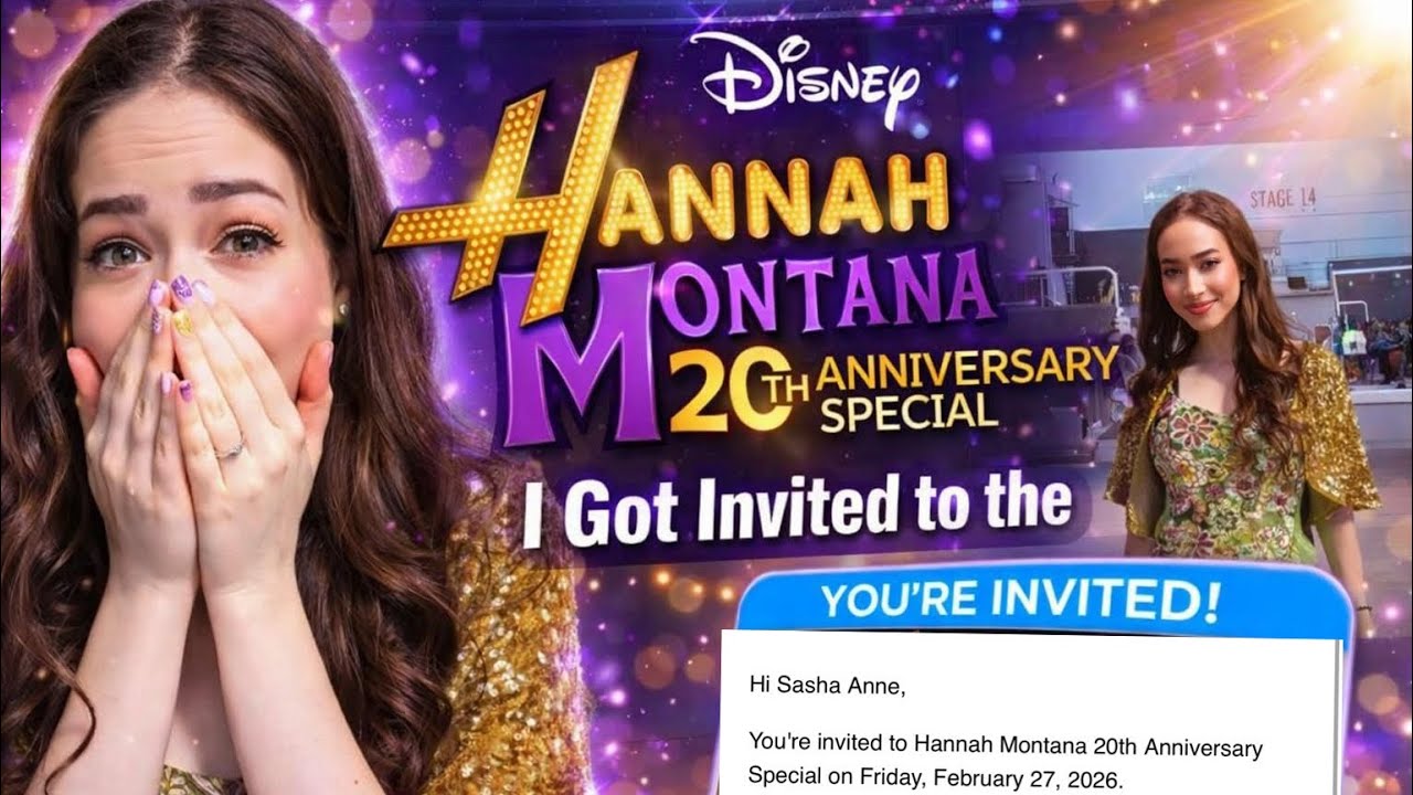 I Got Invited to the Hannah Montana 20th Anniversary Special LIVE Taping?! 💜✨🎸 - Sasha Anne