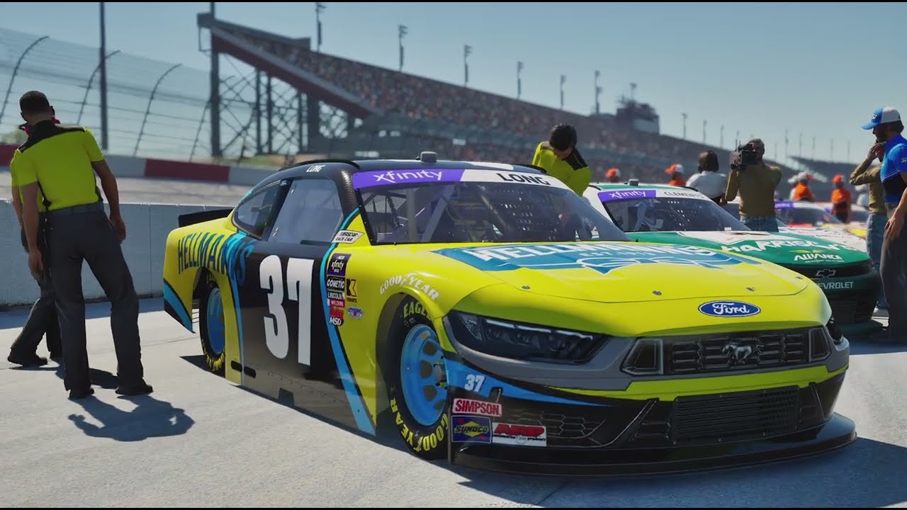 The LADY IN BLACK gave me STRIPES!! NASCAR 25 Xfinity at Darlington
