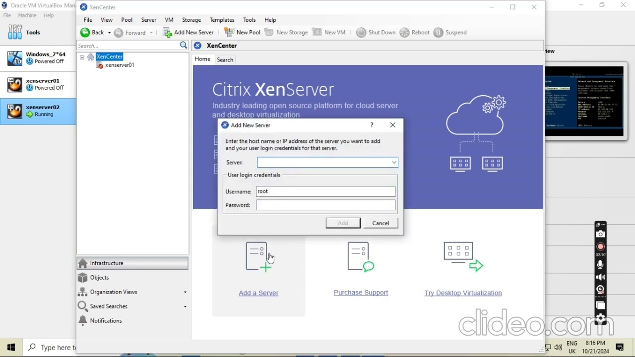 How to Change XenServer IP address from DHCP to Static & Connect to XenCenter