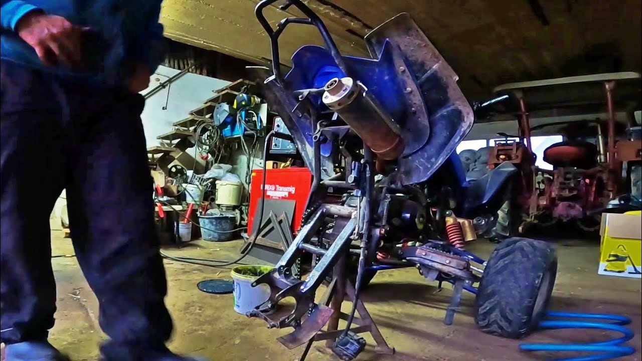 Quad 125 - Rozpoczynamy przygodę z kolejnym chińczykiem (maszyną ;P ) CZ. 1 NOWY TYLNY WACHACZ